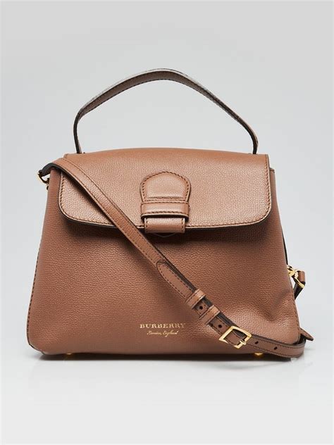 Burberry Camberley House Check Small Leather Satchel